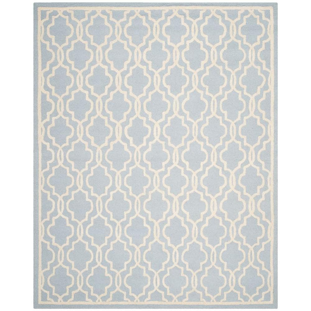 Ivory Hand-Tufted Wool 8' x 10' Rectangular Rug