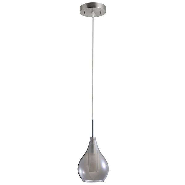 BELDI Lessin Collection 1-Light Nickel and Satin Pendant