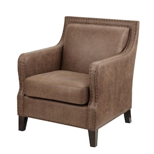 Shasta Brown 28 in. W x 31 in. D x 32.5 in. H Accent Chair