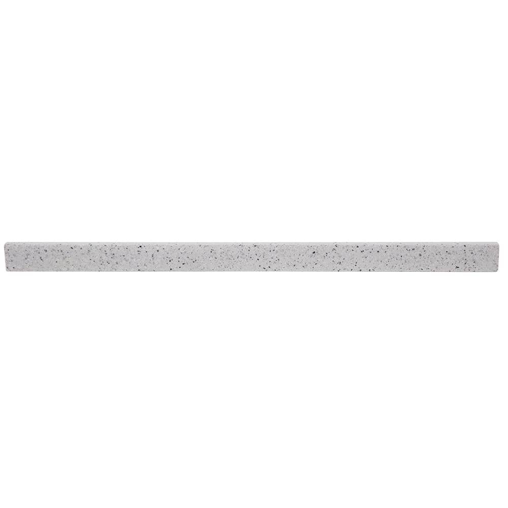 Home Decorators Collection 37 in. W Cultured Marble Vanity Backsplash in Silver Ash BSSS37AH