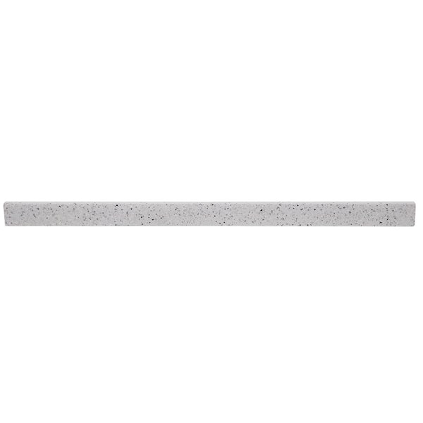 Home Decorators Collection 37 in. W Cultured Marble Vanity Backsplash in Silver Ash