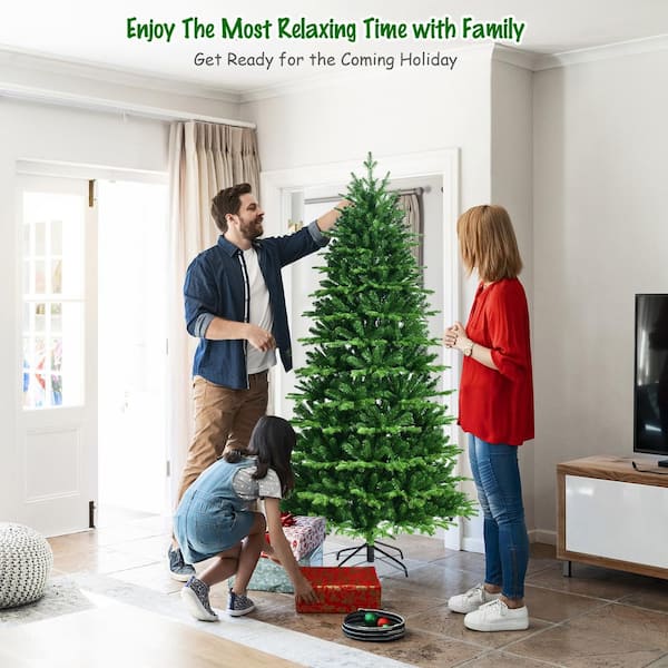 Gymax 6 FT Pre-lit Artificial Christmas Tree w/APP Control & 15 Lighting  Modes GYM08412 - The Home Depot