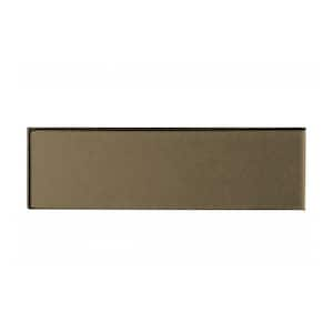 Transitional Design Matte Bronze 3 in. x 12 in. Glass Subway Backsplash Wall Tile (1 sq. ft./Case)