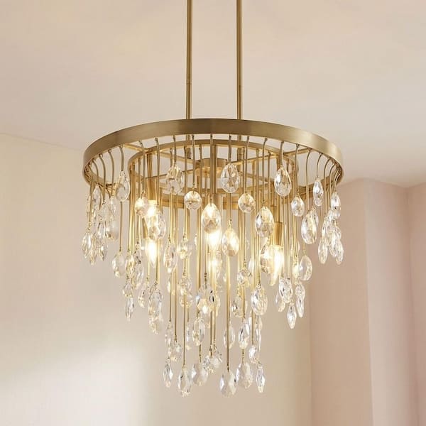Savoy House Livorno 21 in. W x 19 in. H 4-Light Noble Brass with