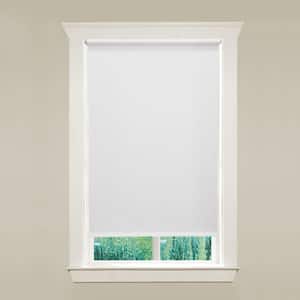 Cut-to-Size Cream Cordless Room Darkening Fade resistant Roller Shades 24.5 in. W x 72 in. L