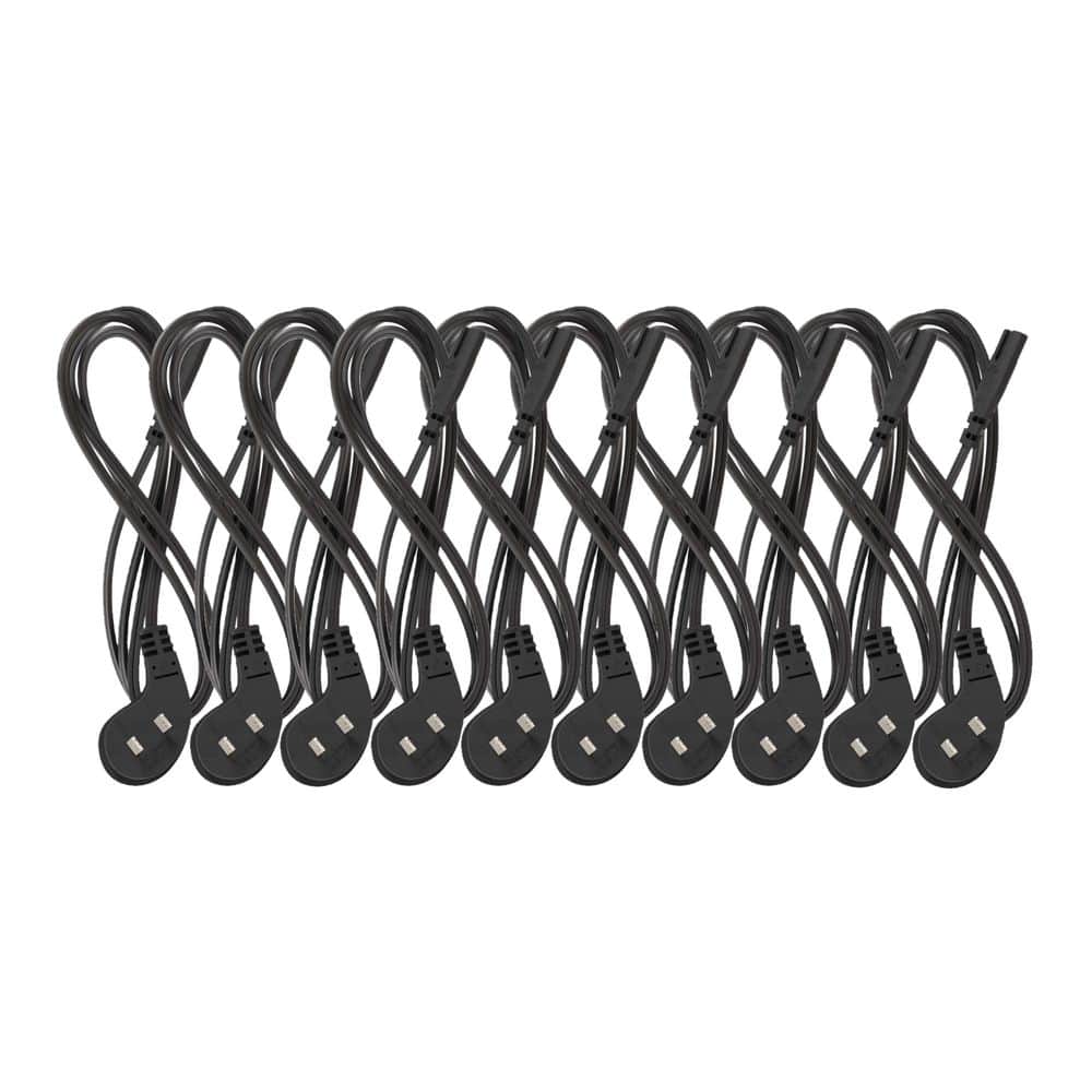 6 ft. Ultra Low Profile 18AWG / 2-Conductors Indoor (NEMA 1-15P / C7) Power Cord Black (10-Pack) price history on PriceWatchPro