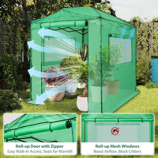 Reviews for EAGLE PEAK 6 ft. W x 8 ft. D Pop-Up Greenhouse | Pg 1
