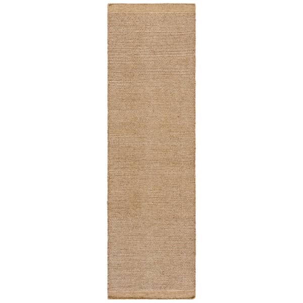 Vermont 2 ft. x 8 ft. Beige/Brown Modern Solid Runner Rug
