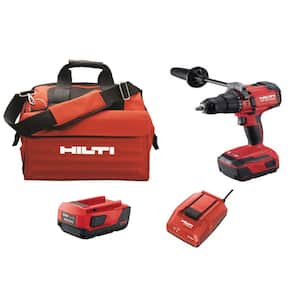 22-Volt Lithium-Ion 1/2 in. Cordless Brushless Hammer Drill Driver SF 6H Kit with 2 Batteries, Charger and Bag