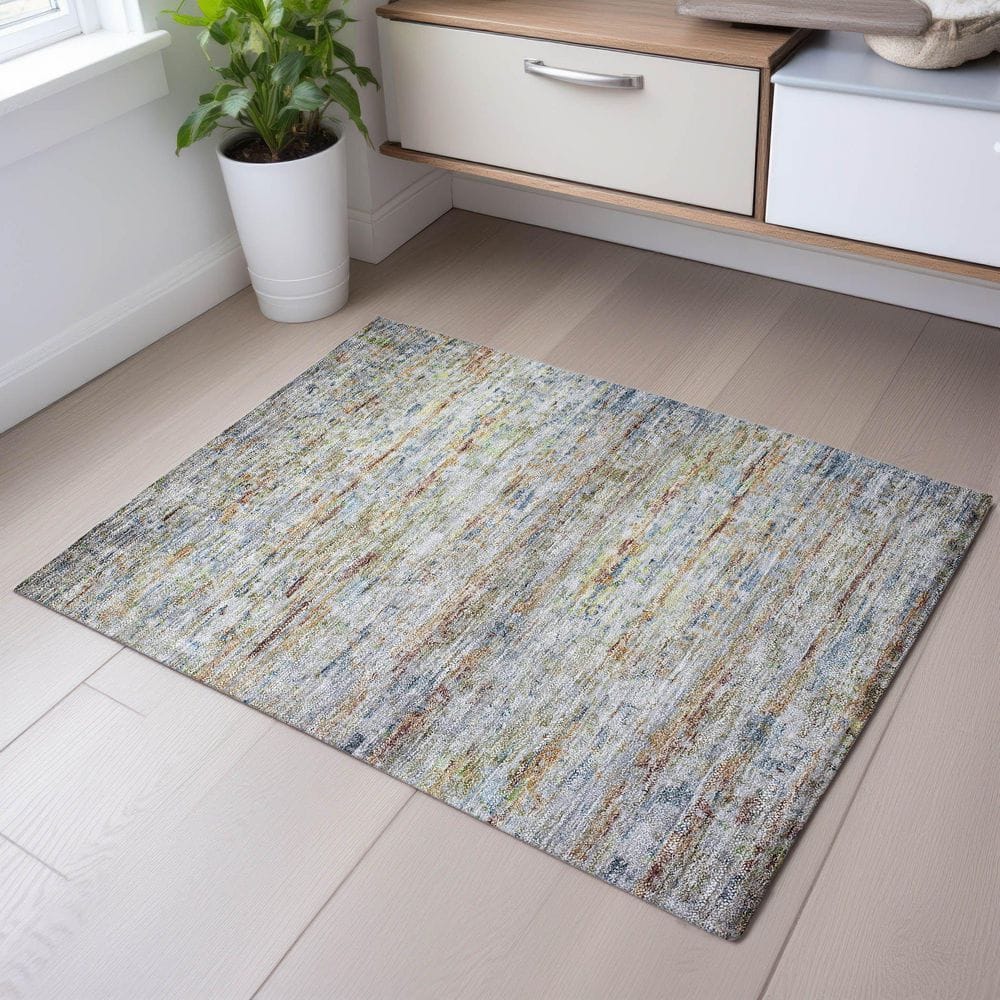 Mayfield Premium Machine Washable Abstract AMF1127 Copper 2 ft. x 3 ft. Area Rug price history on PriceWatchPro