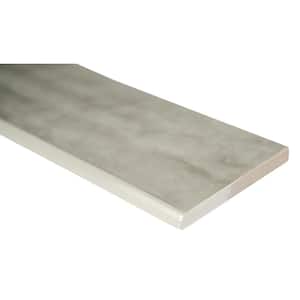 Pavia Gray Bullnose 3 in. x 24 in. Polished Porcelain Wall Tile (20 linear ft./Case)