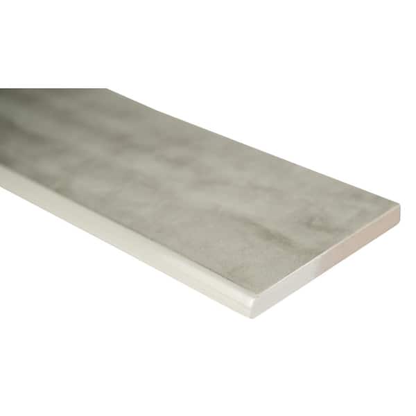 MSI Pavia Gray Bullnose 3 in. x 24 in. Polished Porcelain Wall Tile (20 lin. ft./Case)