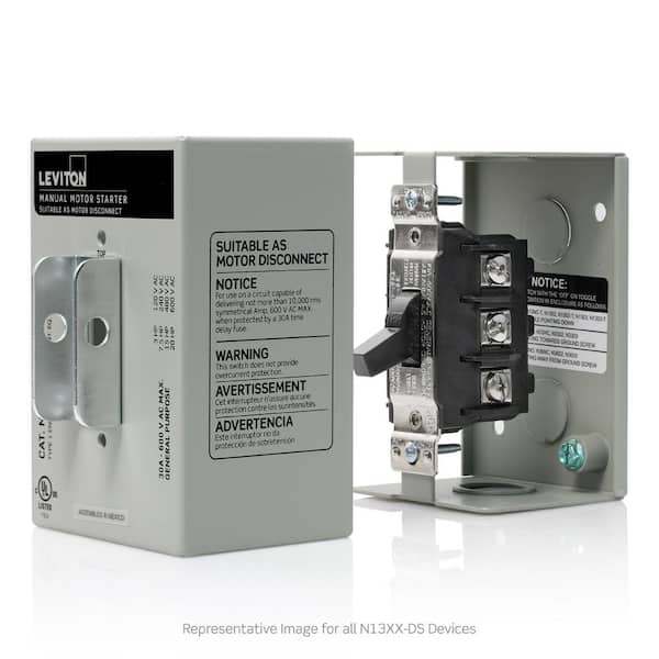 Leviton 30 Amp 600 Volt Industrial Grade 3-Pole Toggle In Type 1