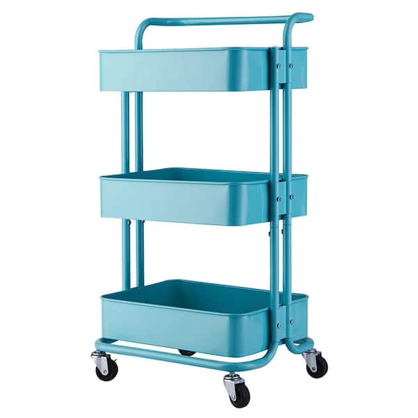 Multifunctional Rolling Utility Cart With 3/4 Tiers And Wheels For
