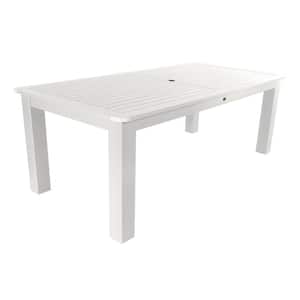 White 42 in. x 84 in. Rectangular Recycled Plastic Outdoor Dining Table