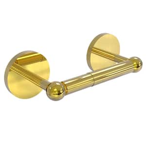 Prestige Skyline Collection Double Post Toilet Paper Holder in Polished Brass