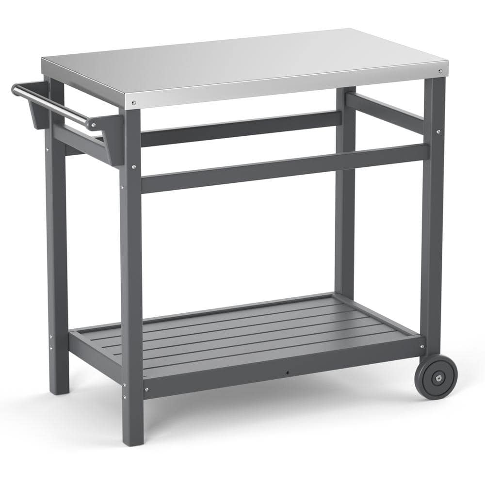 Outdoor Grill Cart Rust-Proof, Easy to Clean, and Resistant to Deformation,