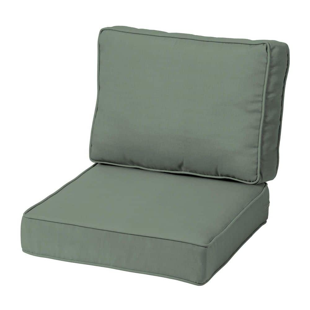 ARDEN SELECTIONS ProFoam 24 In X 24 In 2 Piece Deep Seating Outdoor   Arden Selections Lounge Chair Cushions Zp04f60b Dkz1 64 1000 