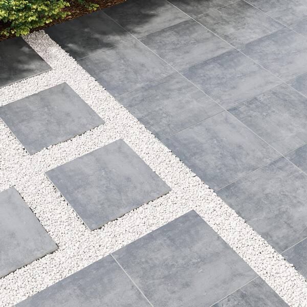 MSI Praia Grey 2 cm. x 24 in. x 24 in. Matte Porcelain Stone Look Paver Tile (8 sq. ft./case)