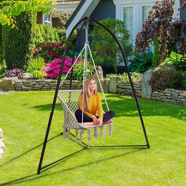 Sorbus 7 ft. Tripod Hanging Chair Stand Metal Hammock Stand in