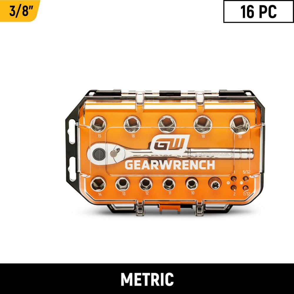 3/8 in. Drive 72-Tooth 6-Point Metric Mechanics Tool Set (16-Piece) price history on PriceWatchPro