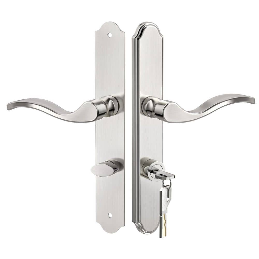 Polished Nicke Lockable Storm Door Handleset Integrated Mortise Lock price history on PriceWatchPro