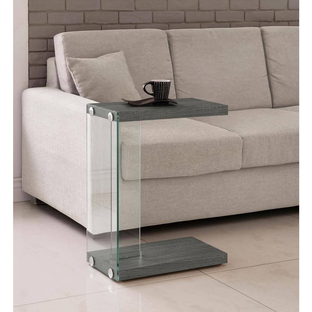 Weathered Grey Rectangular Wood Accent Table