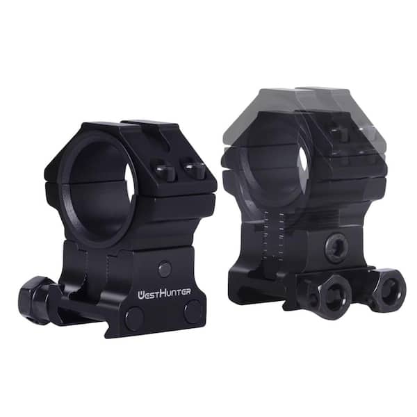 WestHunter Adjustable Picatinny Scope Rings – 120 MOA, 1" 30mm 34mm Tube, Bubble Level Included