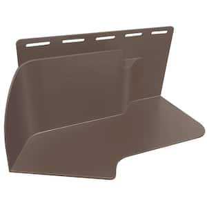 Kickout Flashing/Water Diverter, Bronze Left, Polypropylene, 3.75 in. x 8 in.