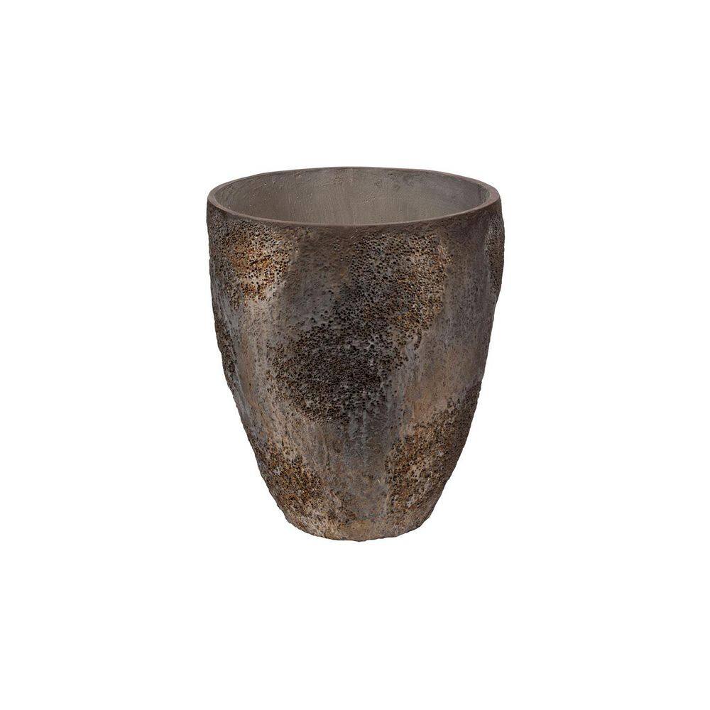 Bernd 18.9 in. H Imperial Brown Color Planter- made of Ficonstone, Medium price history on PriceWatchPro