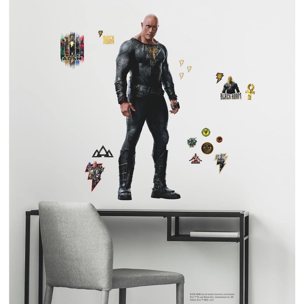 Black Adam Giant Peel and Stick Wall Decals