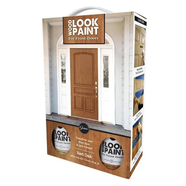 Wood Look Paint 16 oz. Red Oak Front Door Kit FGWL RED FDK The Home