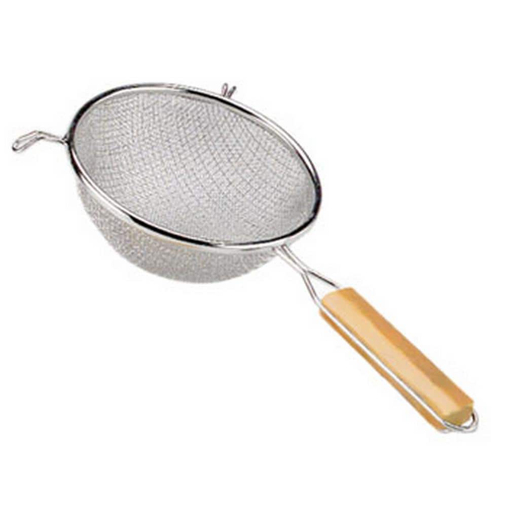10 In Commercial Tinned Double-Mesh Steel Strainer
