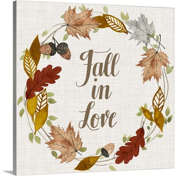 GreatBigCanvas 20 in. x 20 in. Contemporary Autumn Collection H by World Art Group Canvas Wall Art