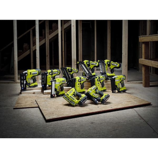 RYOBI ONE+ HP 18V Brushless Cordless 18-Gauge Narrow Crown Stapler