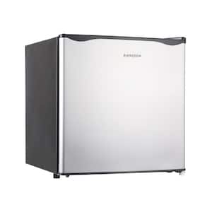 19 in. 3.2 cu.ft. Mini Refrigerator in Silver with Freezer, Reversible  Single Door, Energy Saving, Low Noise