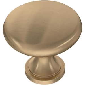 1-1/4 in. (32 mm) Champagne Bronze Mushroom Round Cabinet Knob (10-Pack)