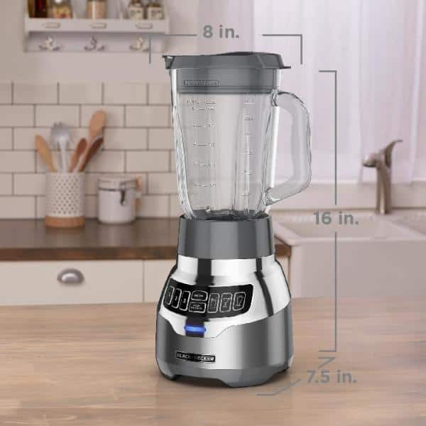 PowerCrush Digital Blender with Quiet Technology Stainless Steel 900W Motor 