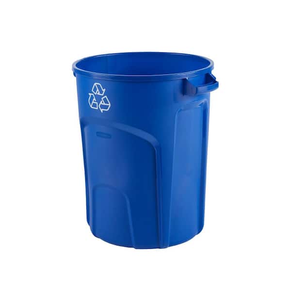33 Gallon Barclay Trash Can (Set of 2) Rubbermaid Commercial Products  Finish: Standard Navy Blue - Yahoo Shopping