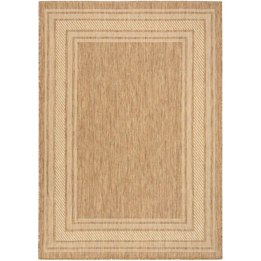 Horizon Natural 6 ft. x 9 ft. Indoor/Outdoor Bordered Contemporary Area Rug price history on PriceWatchPro