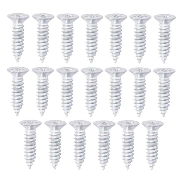 #14 x 1 in. Flat Head Wood Screws (20-Pack)