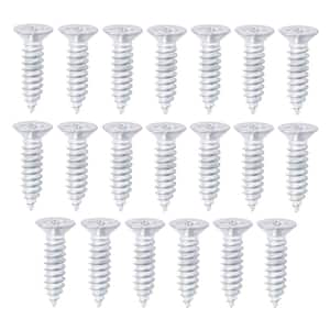 #14 x 1 in. Flat Head Wood Screws (20-Pack)