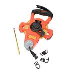 Pro Series 100 ft. SAE Fiberglass Long Tape Measure with 3-to-1 Rewind and 1/8 in. Fractional and 1/10th Decimal Scale