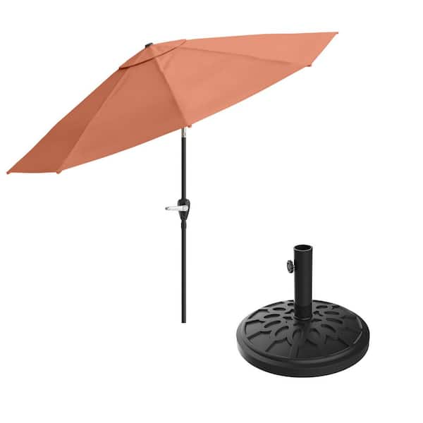 Pure Garden Outdoor Tilting Umbrella and 50-100-TCB - The Home Depot