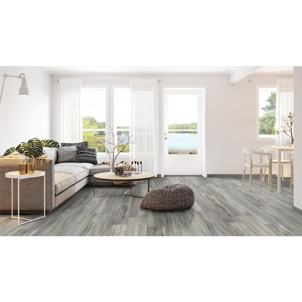Acorn Hill 6 MIL x 9 in. W x 60 in. L Waterproof Click Lock Luxury Vinyl Plank Flooring (29.92 sq. ft./Case)