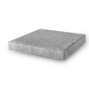 18 in. x 18 in. x 1.77 in. Pewter Square Concrete Step Stone (56-Pieces/129 sq. ft./Pallet)