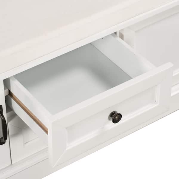 Seafuloy White 42.5 in. L x 15.9 in. W x 17.5 in. H Wooden