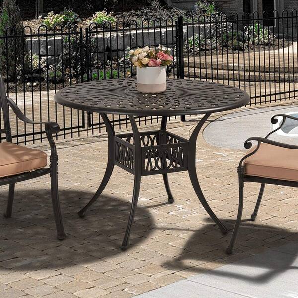 patio table with umbrella hole home depot