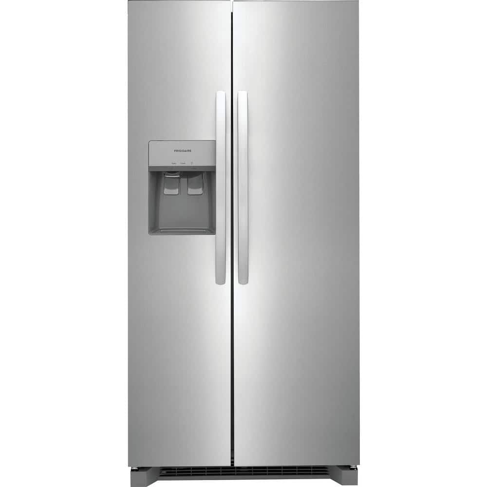Frigidaire 33 in. 22.3 cu. ft. Side by Side Refrigerator in Stainless Steel, Standard Depth, Silver