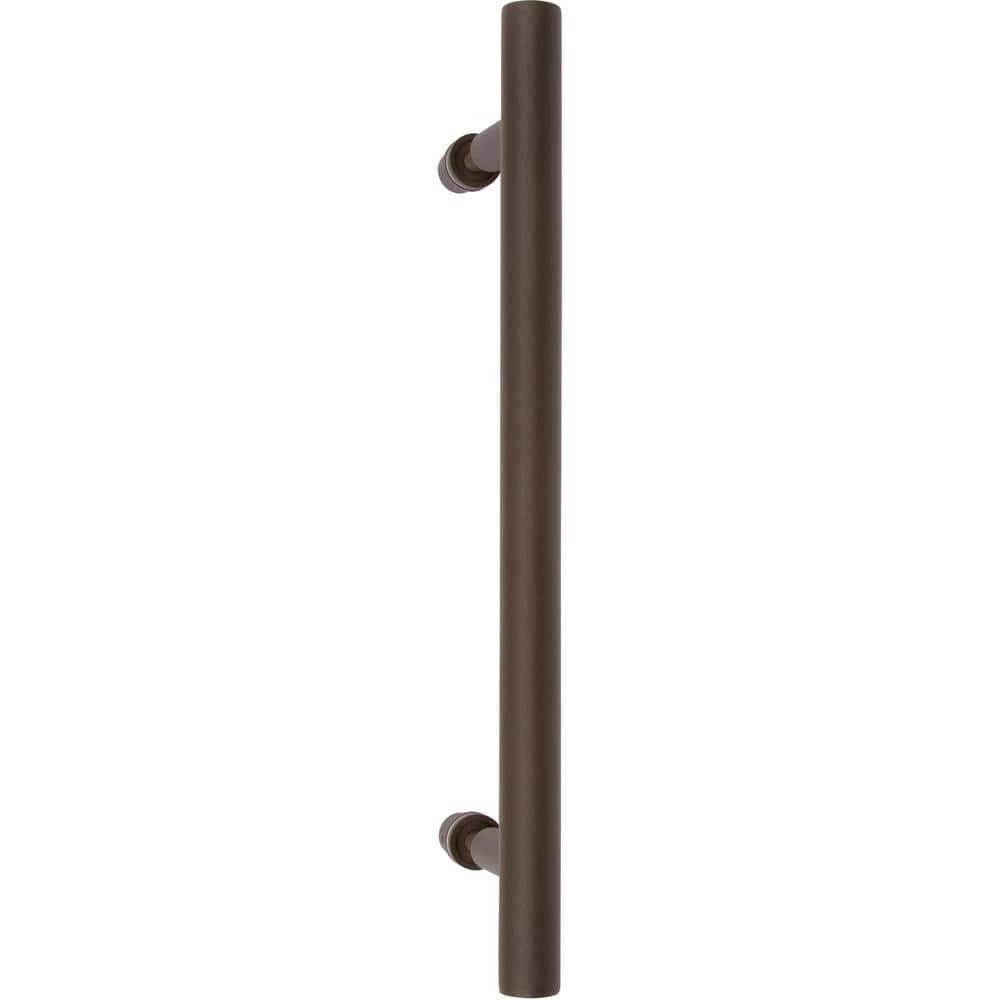 DELANEY HARDWARE 15-3/4 in. Bronze Barn Door Hardware Round Pull Handle